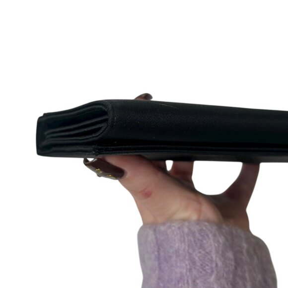 PRADA Satin Snap Folding Logo Long Continental Wallet - Picture 12 of 14